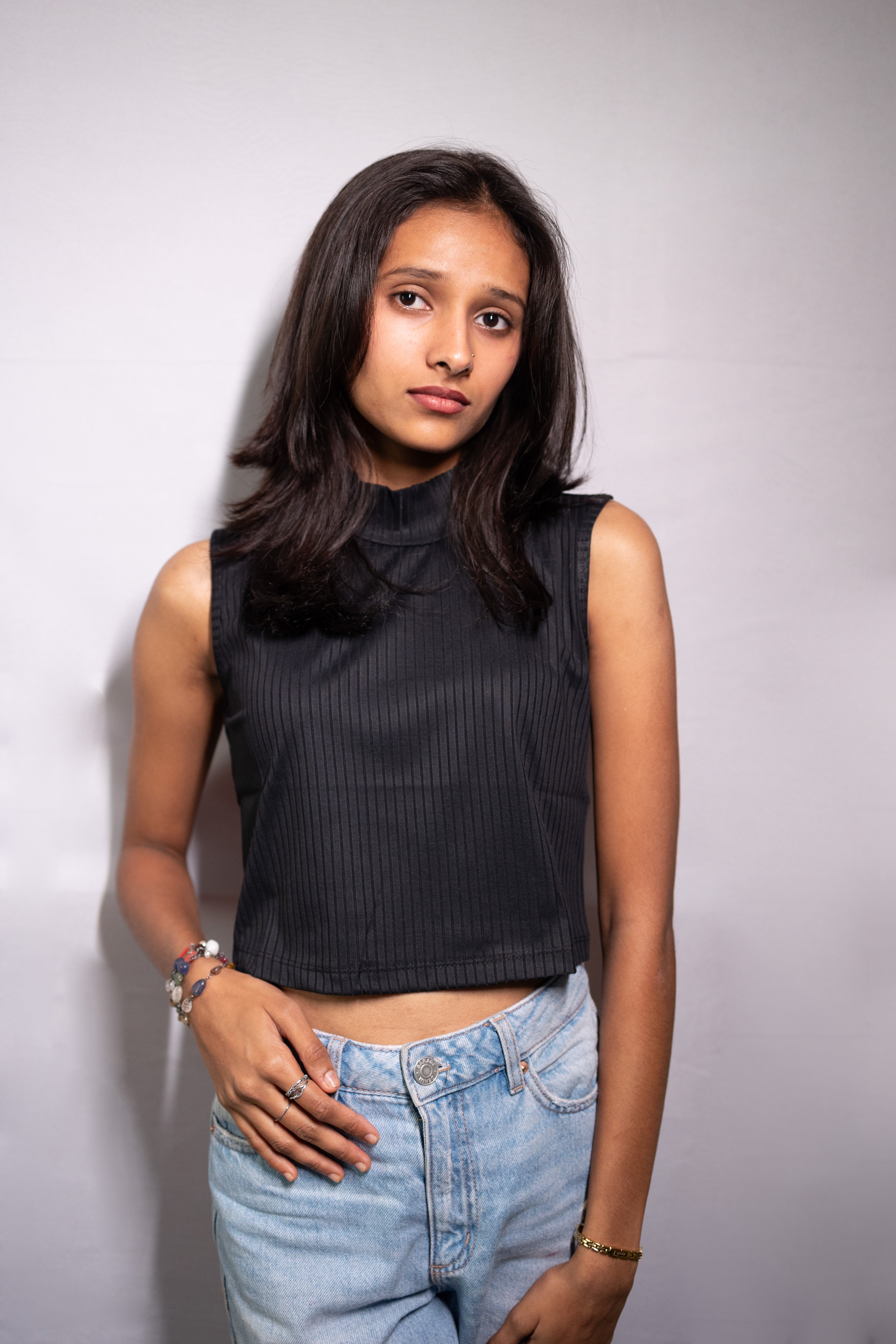 High Neck Crop Top - AZZLIAS WARDROBE